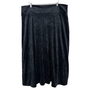 NWT Alembika Black Super Soft Maxi Skirt Size 7 Plus 2X 3X